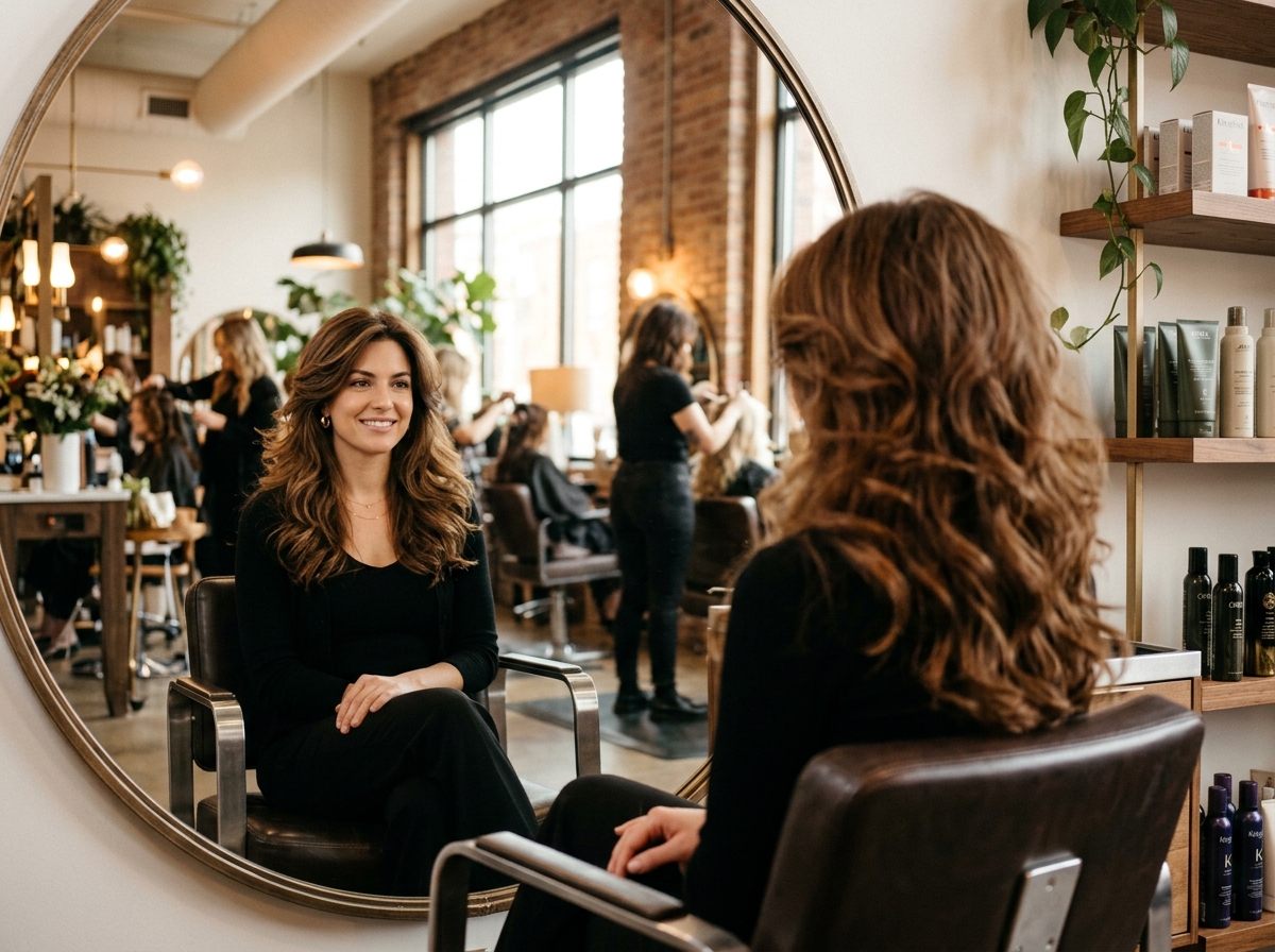 Corte para dama y estilizado en ondas en Male Beauty Salon